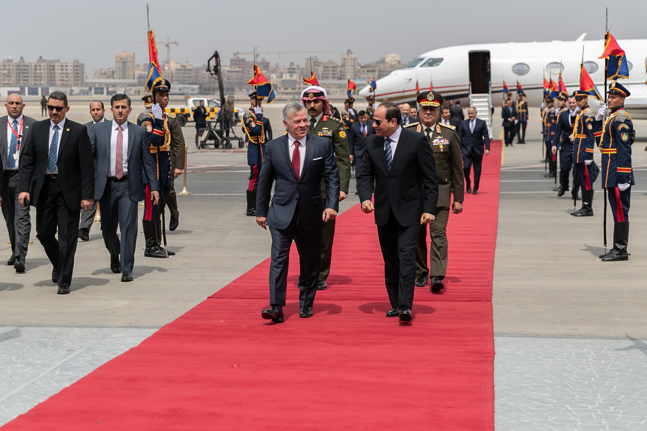 King arrives in Cairo King Abdullah II Official Website